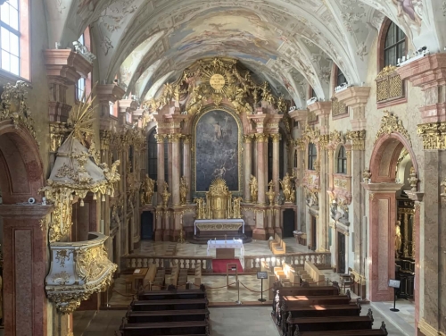 Loyolai Szent Ignác - templom  - Szent Rozália oltár építőmesteri munkái.