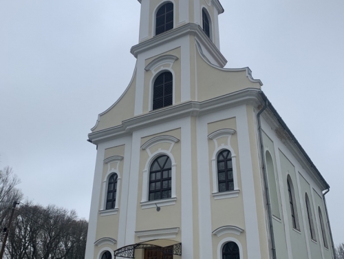 Véneki Nepomuki Szent János templom , Homlokzat felújítási munkák